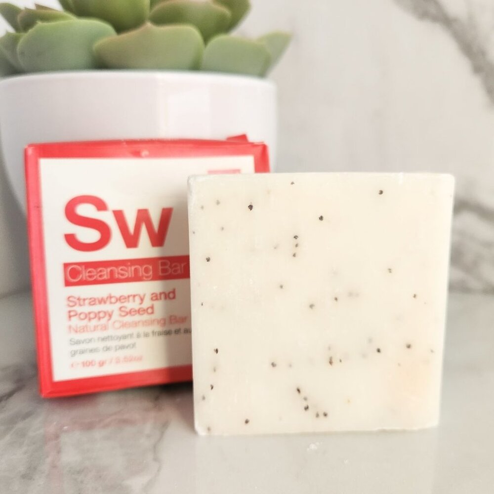 Dr. Botanicals SW Cleansing Bar Strawberry + Poppyseed NEW